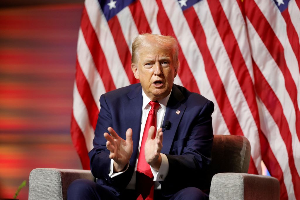 Let him speak. Credit: Getty