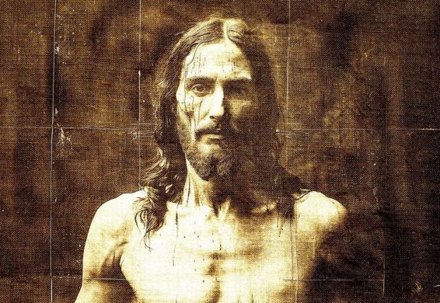 An AI rendering of Jesus based on the Turin Shroud. Credit: Daily Express / MIDJOURNEY 