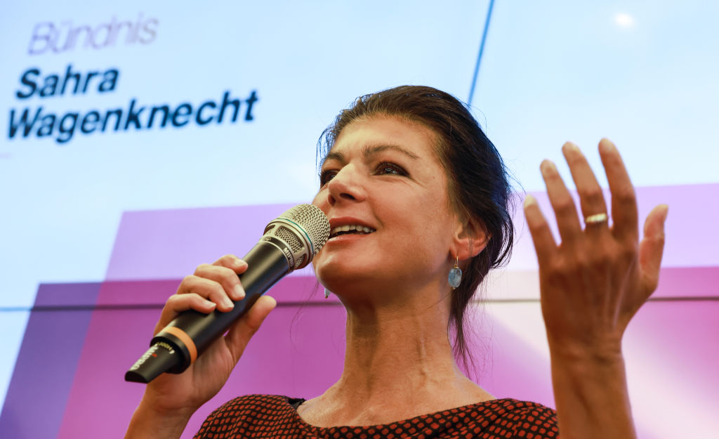 Sahra Wagenknecht's upstart party is disrupting German politics. Credit: Getty