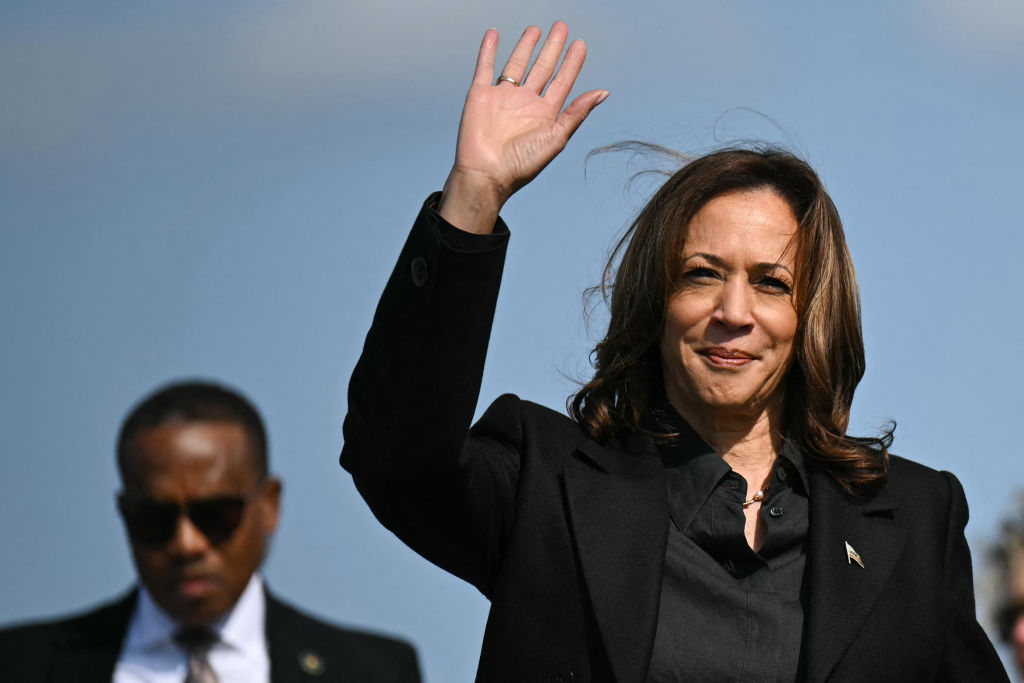 Democratic nominee Kamala Harris campaigns in Pennsylvania earlier this week. Credit: Getty