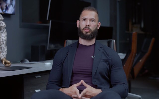 Andrew Tate speaks to the BBC during last night's Panorama programme. Credit: BBC