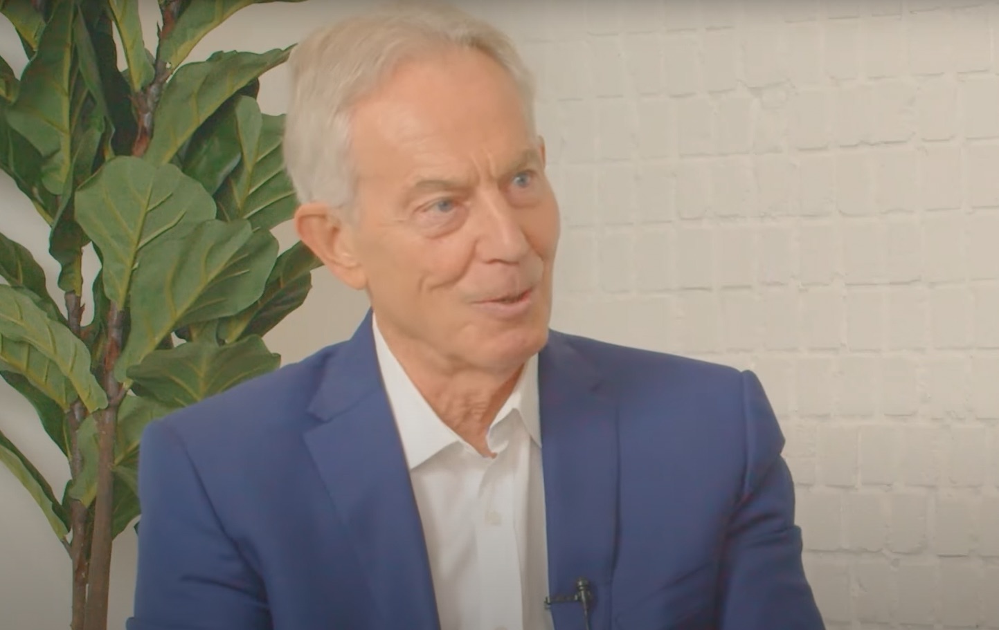 Tony Blair speaks to Newsweek. Credit: Newsweek/YouTube