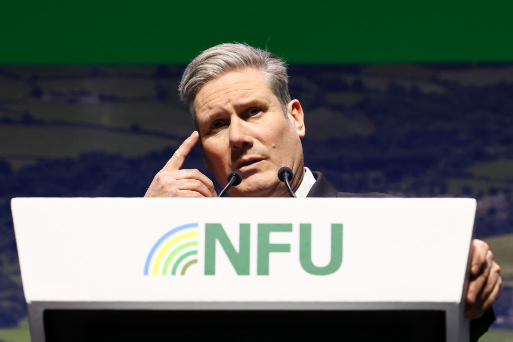 Keir Starmer addresses the National Farmers' Union. Credit: Getty