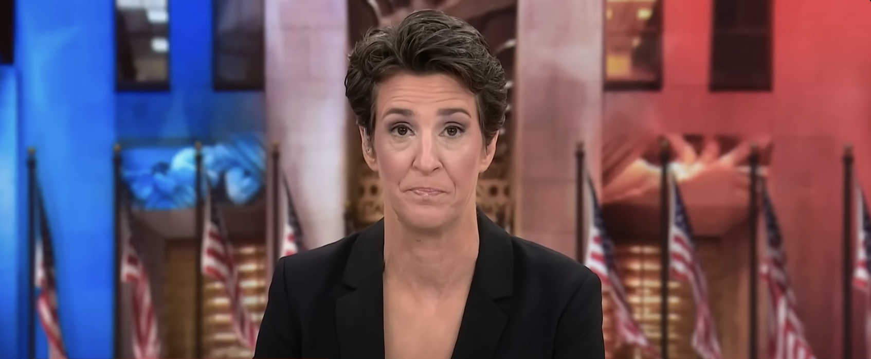 MSNBC anchor Rachel Maddow. Credit: MSNBC/YouTUbe