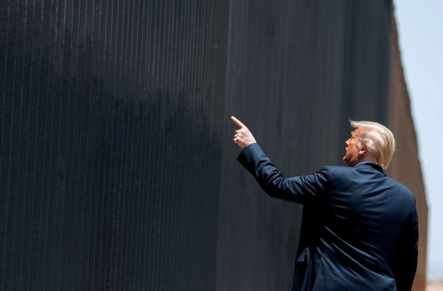 Trump should avoid too many optics on the border wall. Credit: Getty