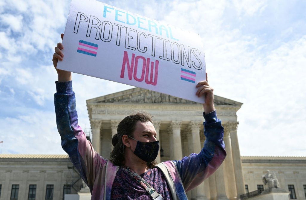 Protests from the trans lobby won't change the direction of travel. Credit: Getty