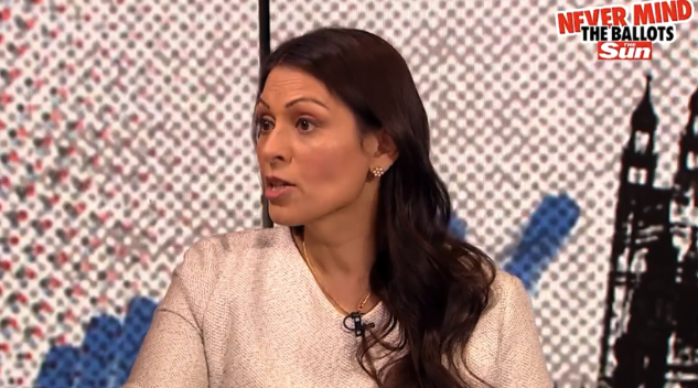 'Priti Patel is a political ghost, tethered to the front bench only by a dearth of alternatives.' Credit: The Sun