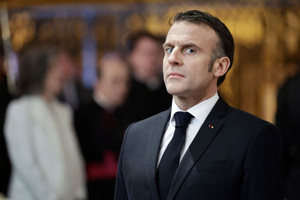 America cutting military aid to Ukraine has come at the perfect time for the French President. Credit: Getty