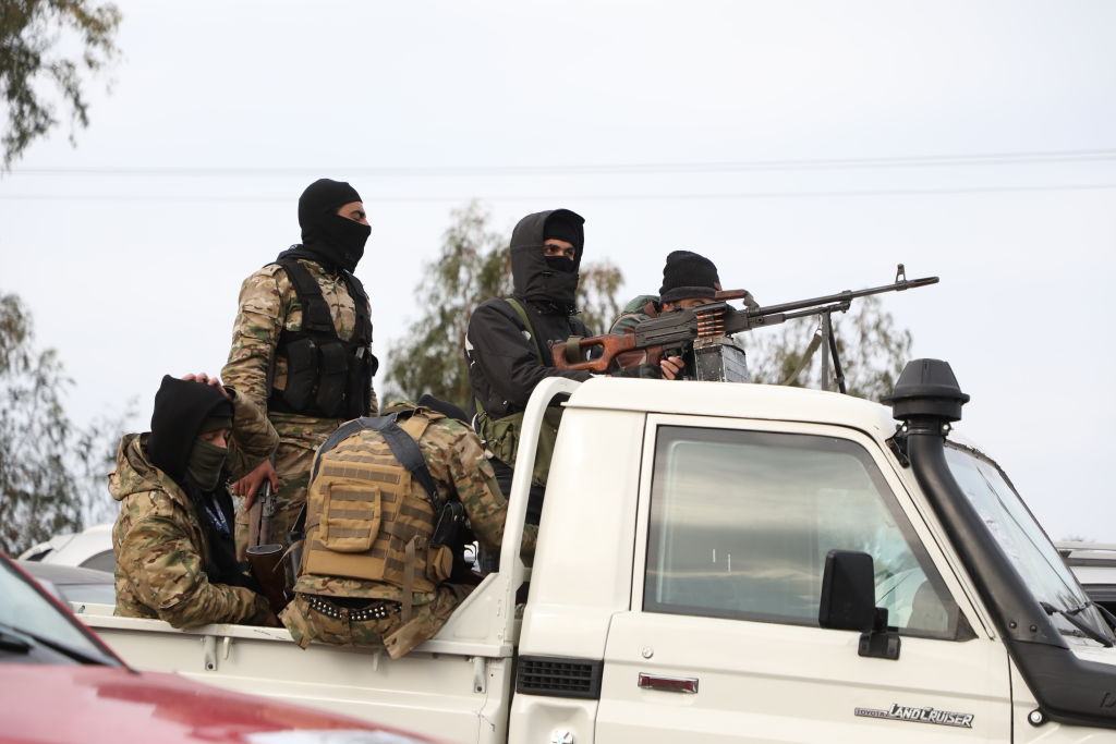 Hundreds have been killed in clashes between Assad loyalists and forces of the new regime.  Credit: Getty