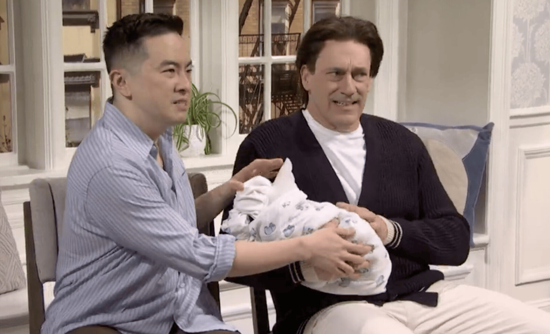 Proud parents. Credit: SNL