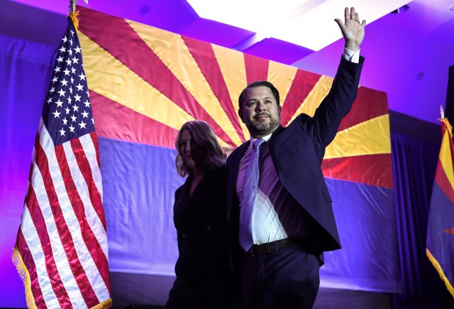 Gallego made inroads with Latino and working-class voters in the 2024 election. Credit: Getty