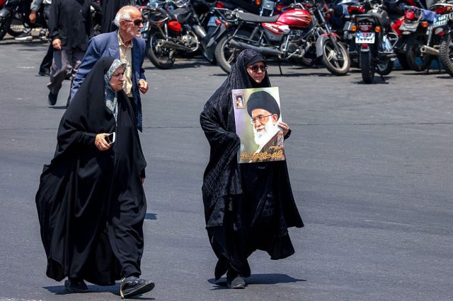Anti-Israel protests have broken out in Tehran since the strikes. Credit: Getty