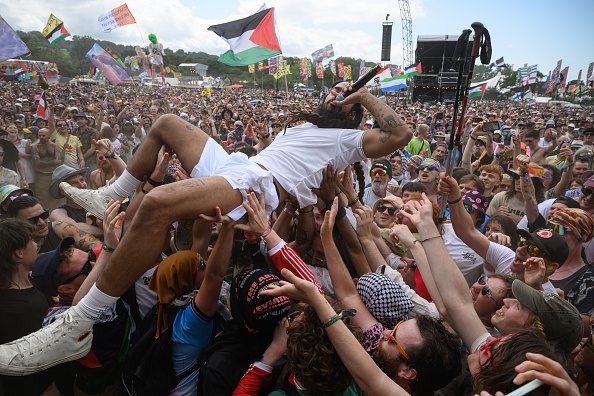 Where is Glastonbury's Barmy Army? Photo: Oli Scarff/Getty. 