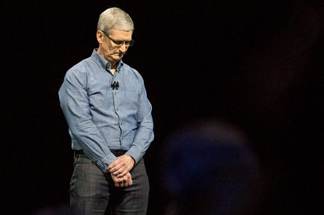 'As AI transforms tech, Tim Cook's Apple looks like a complacent observer.' Photo: Jade Gao/Getty.