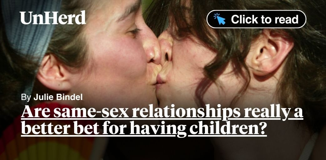 Are same-sex relationships really a better bet for having children?