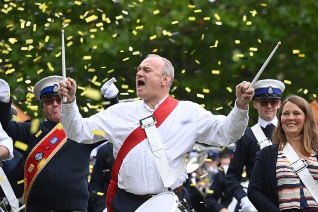 As always, Davey doesn't quite pull it off. Finnbarr Webster/Getty Images.