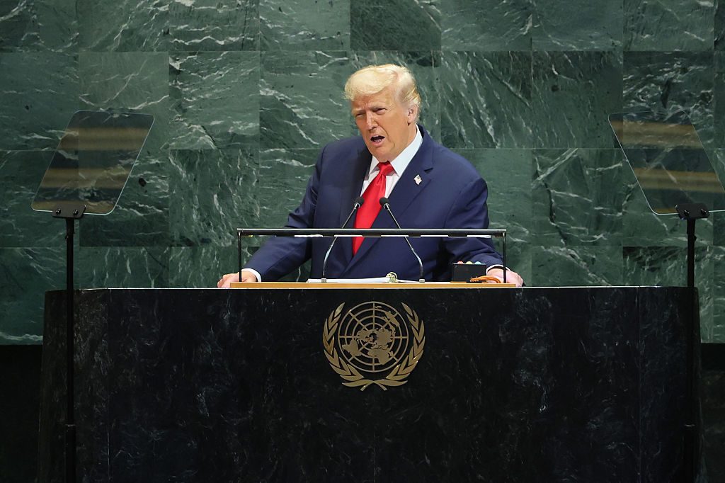 The US President risked escalating the war during his UN speech yesterday. Credit: Getty
