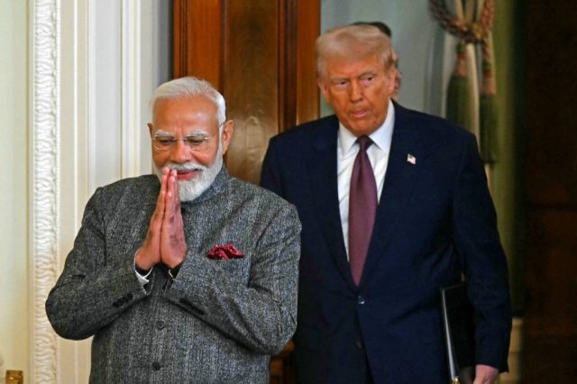 Can Modi trust Trump? Credit: ANDREW CABALLERO-REYNOLDS/AFP/Getty)