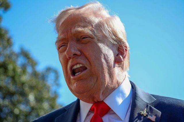 Trump is more reasonable than his base. Credit: Getty