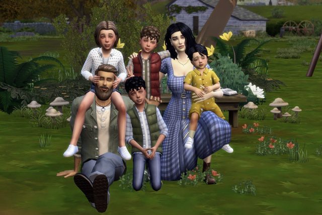 The Sims offers its players the chance to create fantasy families. Photo: Reddit user dashingjumper
