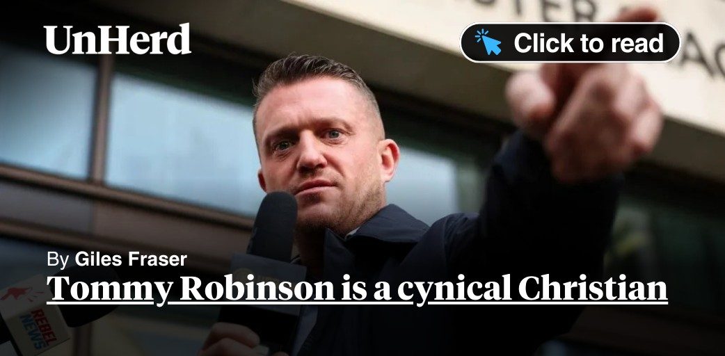 Tommy Robinson is a cynical Christian