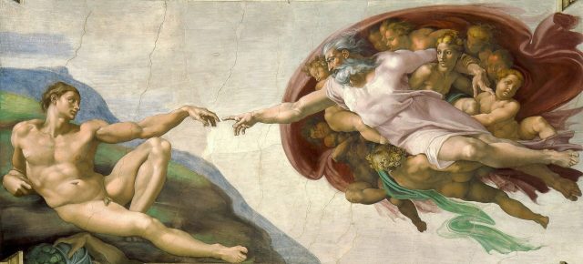 For billions of monotheists, Genesis isn’t a metaphorical tale. Credit: Michelangelo