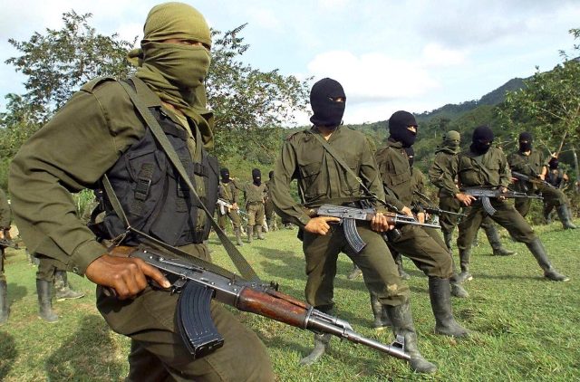 Members of the ELN guerrilla (Pedro Ugarte/ Getty). 