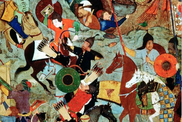Mongol emperor Timur attacking the Knights of St. John at Smyrna, 1402. Credit: Getty
