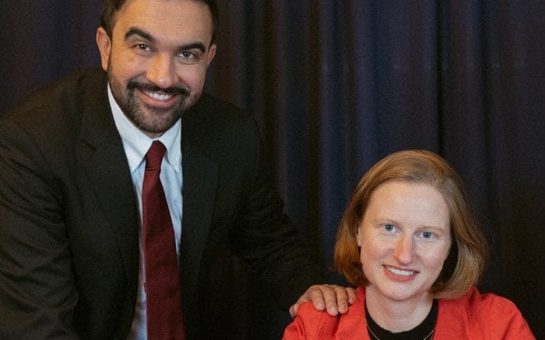 Cea Weaver (R) is Zohran Mamdani's director of the office to protect tenants. Credit: New York City Mayor’s Office