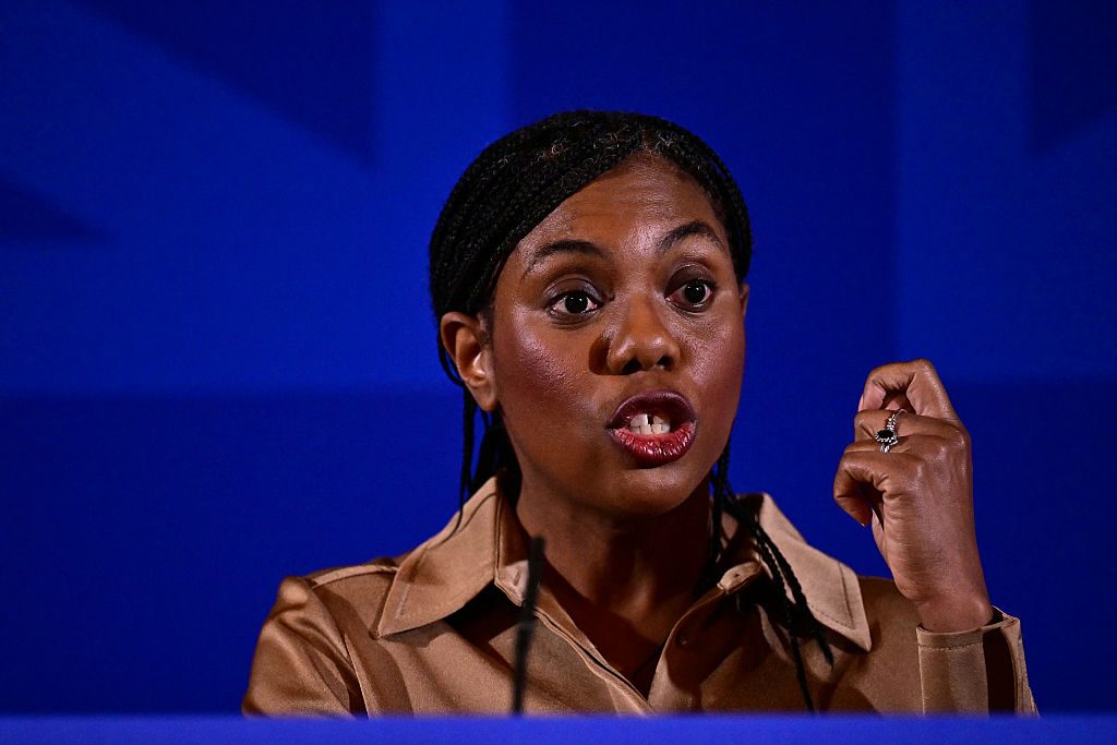 The Tory leader is still struggling to repudiate her party's record. Credit: Getty