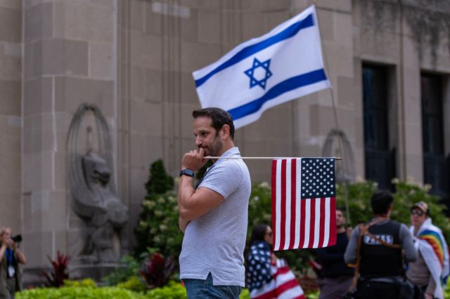 Less than 20% of Democrats now support Israel. Credit: Getty