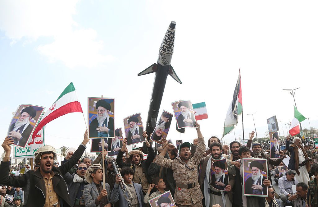 Shipping and flying has come to a halt in the Middle East for the third consecutive day. Credit: Getty