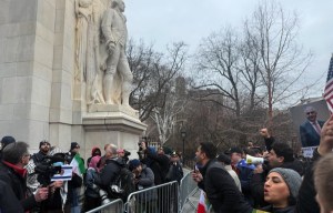 Inside New York City’s cosplaying Khamenei protests