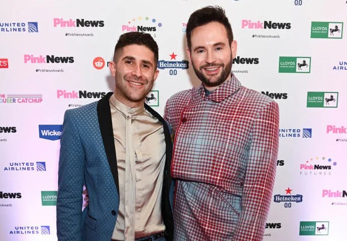 PinkNews was founded in 2005 by Benjamin Cohen (L). Credit: Getty