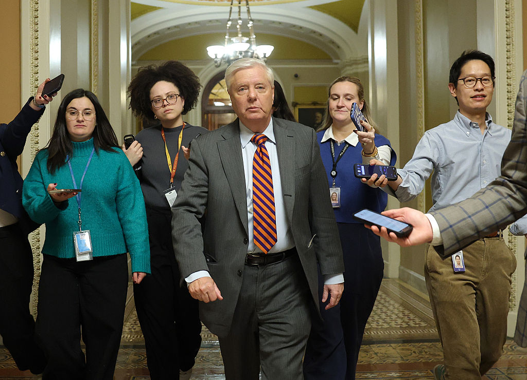 Sen. Lindsey Graham has been an early target of TMZ DC. Credit: Getty