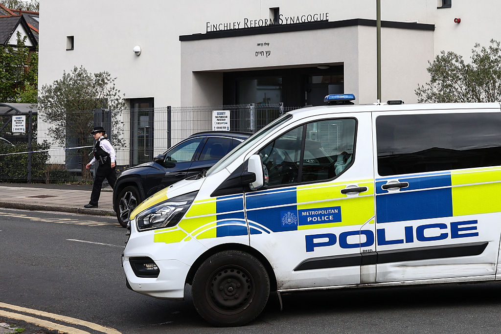 Finchley Reform Synagogue in north London was attacked early on Wednesday morning. Credit: Getty.