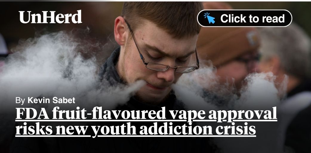 FDA fruit-flavored vape approval risks new youth addiction crisis