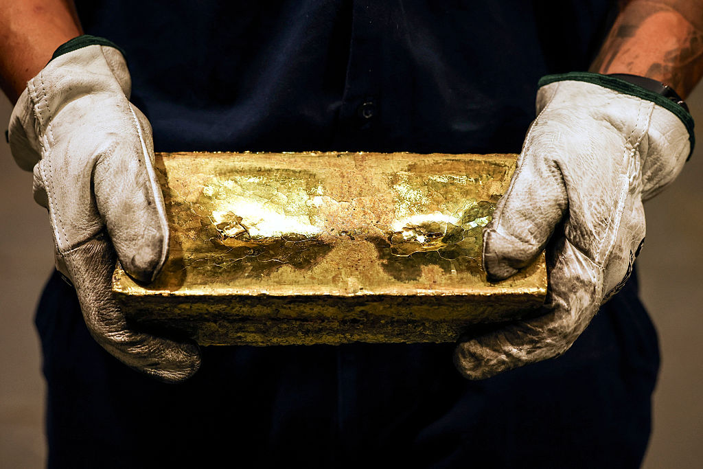 ‘Gold has surged precisely because demand from central banks has helped drive up its price.’ Credit: Getty