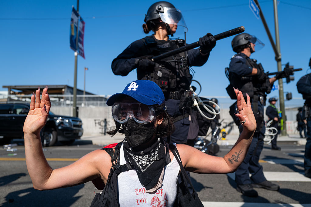 ICE raids have prompted a series of protests across America in the last year. Credit: Getty