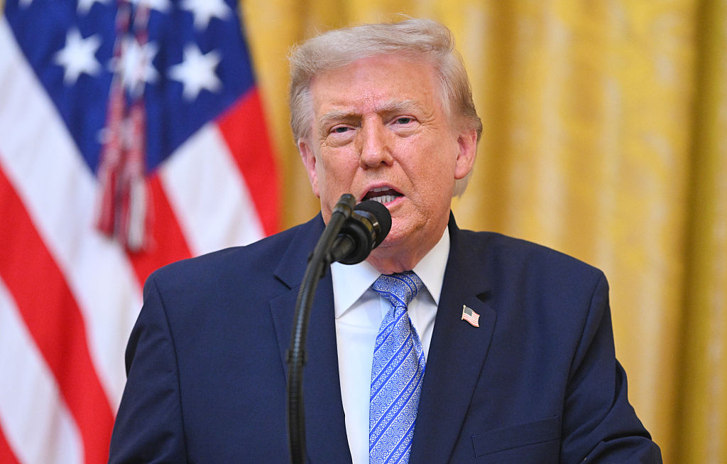 In his speech, Trump claimed that China had interfered in American elections. Credit: Getty