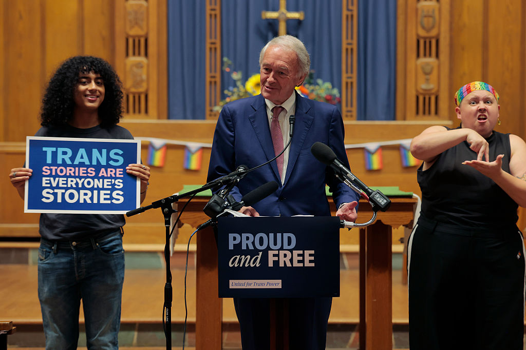 Ed Markey has made trans issues a key part of his campaign. Credit: Getty