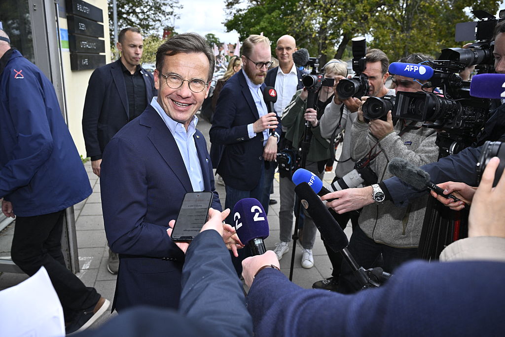 Sweden's Ulf Kristersson presided over a sweeping reduction in crime. Credit: Getty