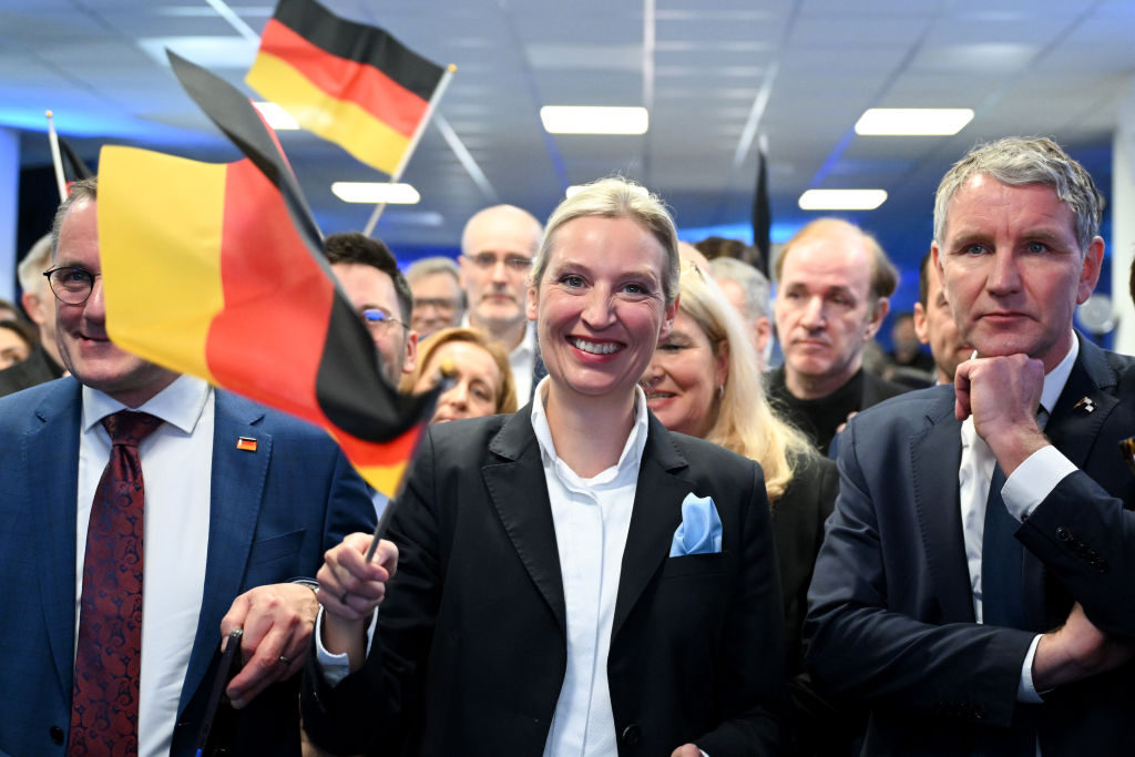 Alice Weidel, the leader of the AfD, may soon be forced to talk about economic issues rather than migration. Credit: Getty