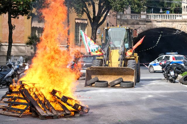 Protests have spread across Italy. Credit: Getty