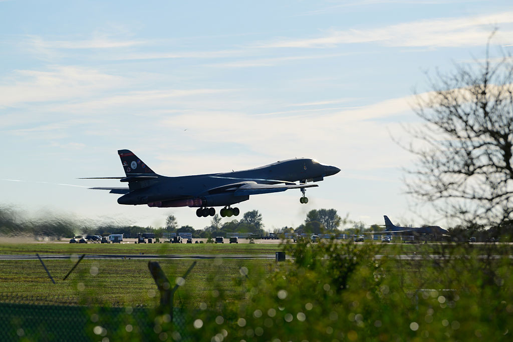 Americans has withdrawn 12 B-1 bomber aircraft from RAF Fairford. Credit: Getty