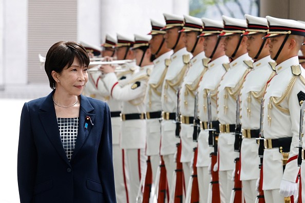 Japanese Prime Minister Sanae Takaichi is throwing off the country’s pacifist image. Credit: Getty